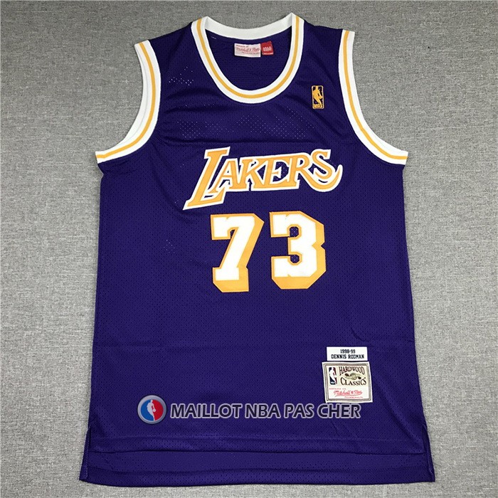 Maillot Los Angeles Lakers Dennis Rodman Mitchell & Ness 1998-99 Volet